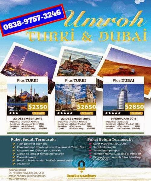 PROMO UMROH WISATA TRAVEL BAITUSSALAM