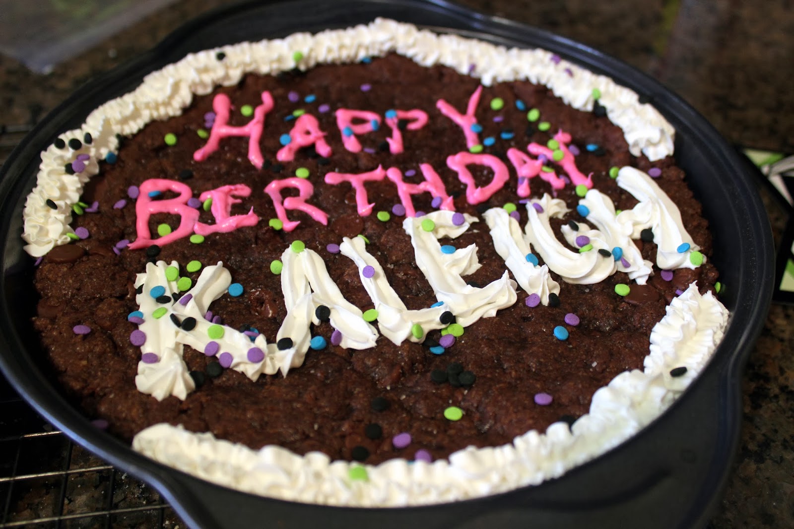 kaleigh turns 7 (and cookie cakes!)