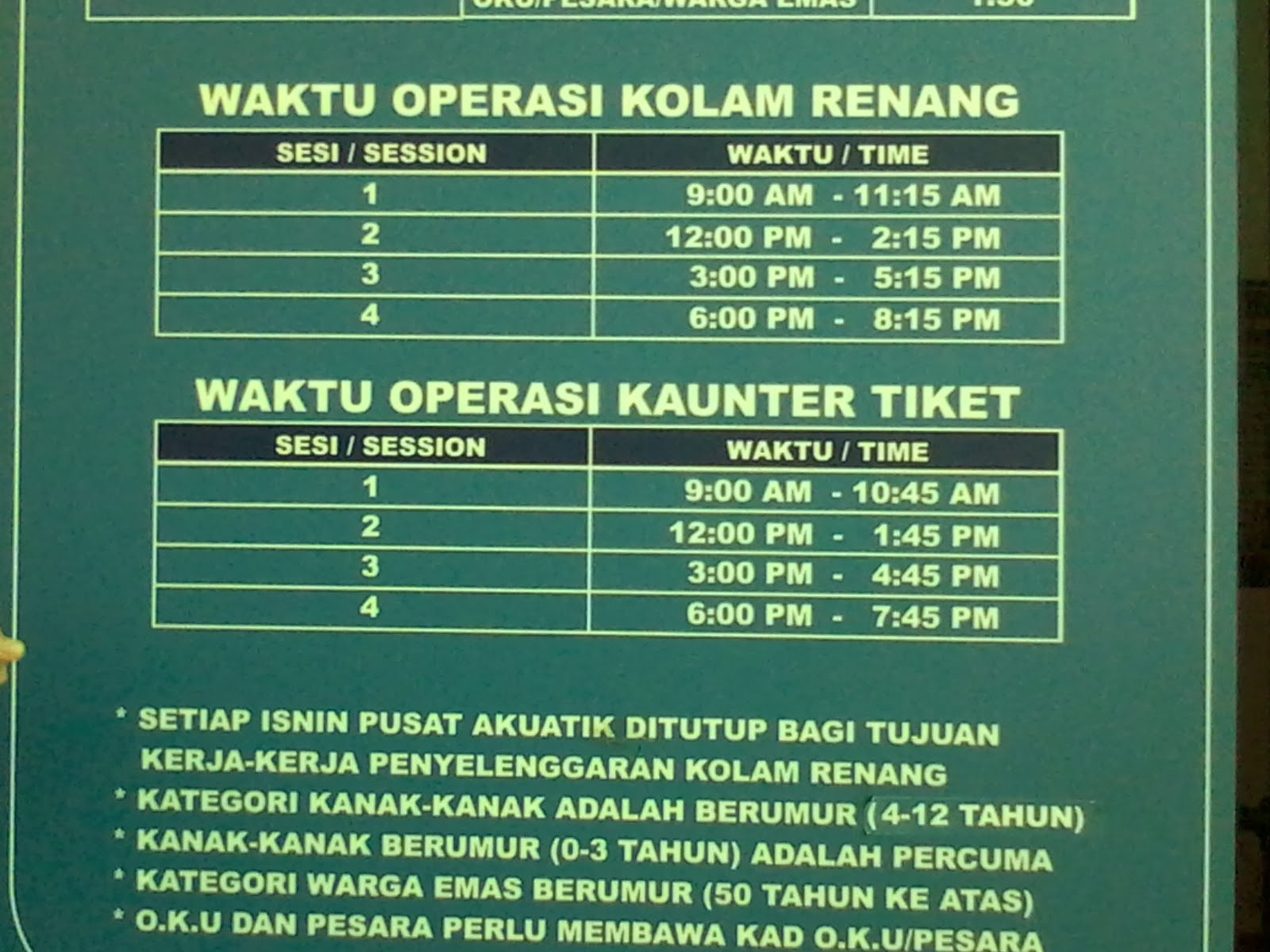 Mandi Manda Pusat Akuatik Darul Ehsan Shah Alam