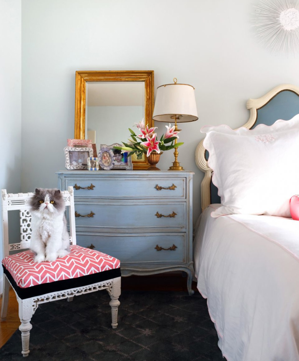 frou frou maison bedding and nightstand inspiration