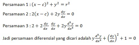 Persamaan Differensial Beserta Soal Dan Pembahasan Lengkap