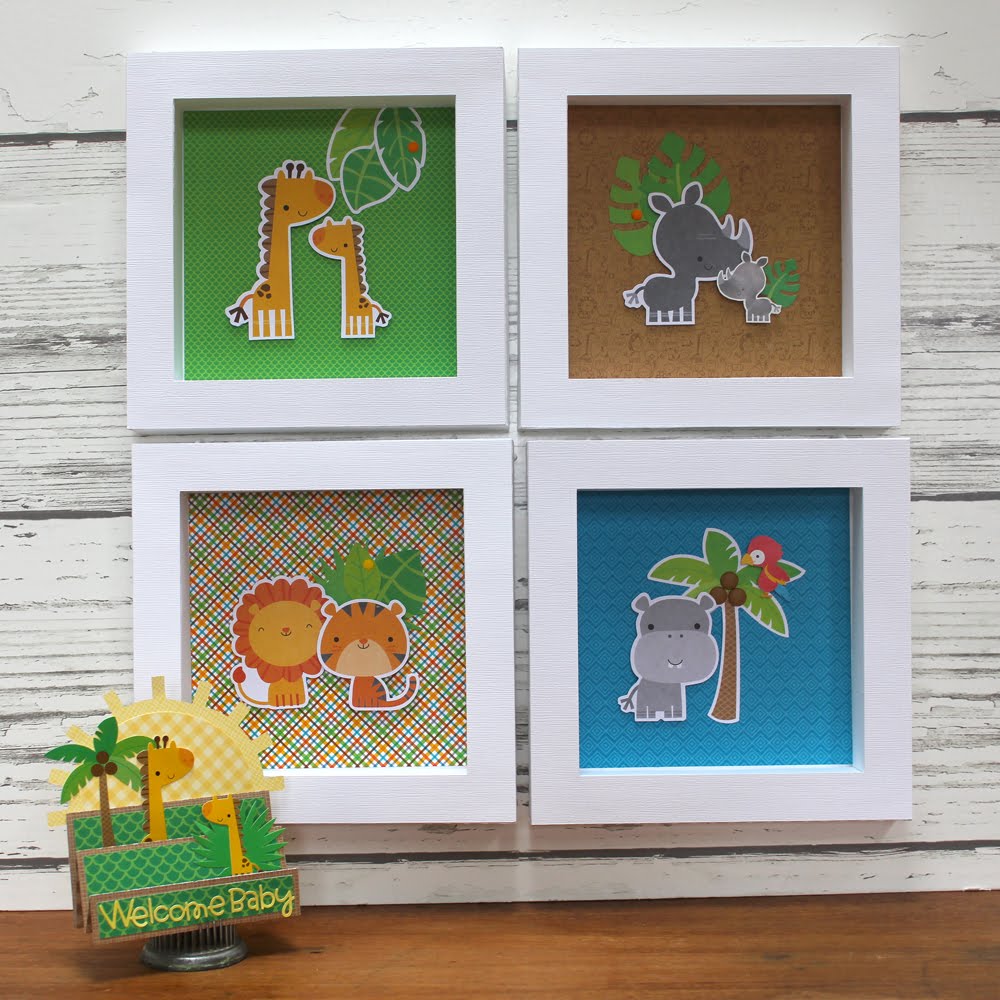 My Happy Place Doodlebug Design At The Zoo Nursery Frames