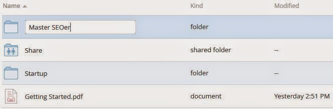 Tạo folder lưu trữ với Dropbox