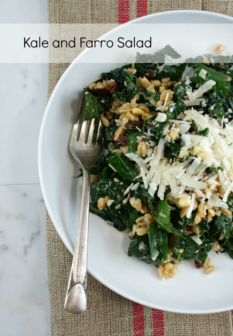 Authentic Suburban Gourmet Kale and Farro Salad
