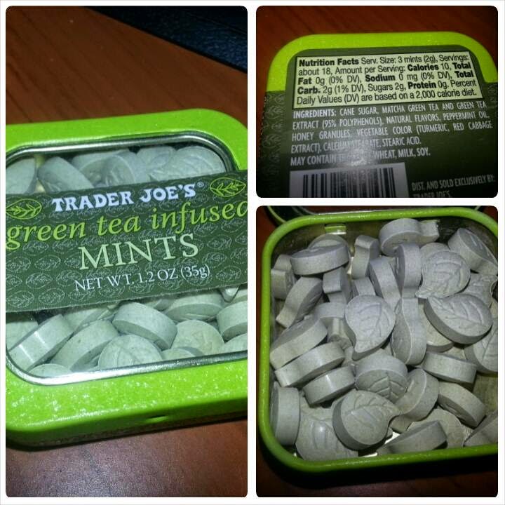 Shannon's Lightening the Load Trader Joe's Green Tea Inflused Mints