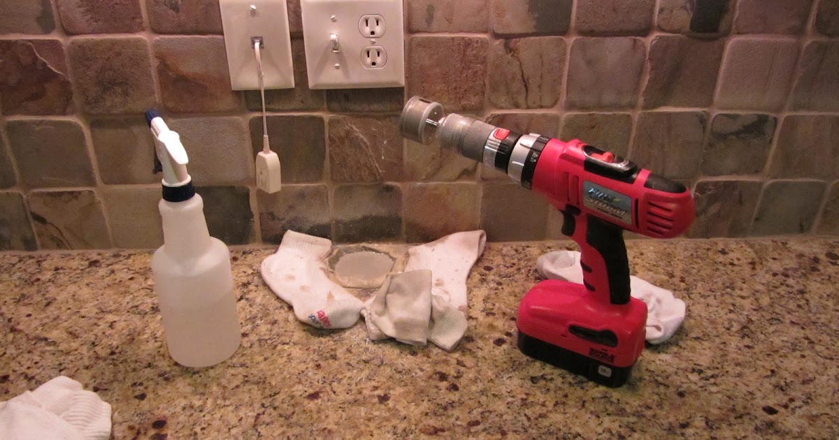 Matt's Tech and DIY site Drilling holes in granite... easy!