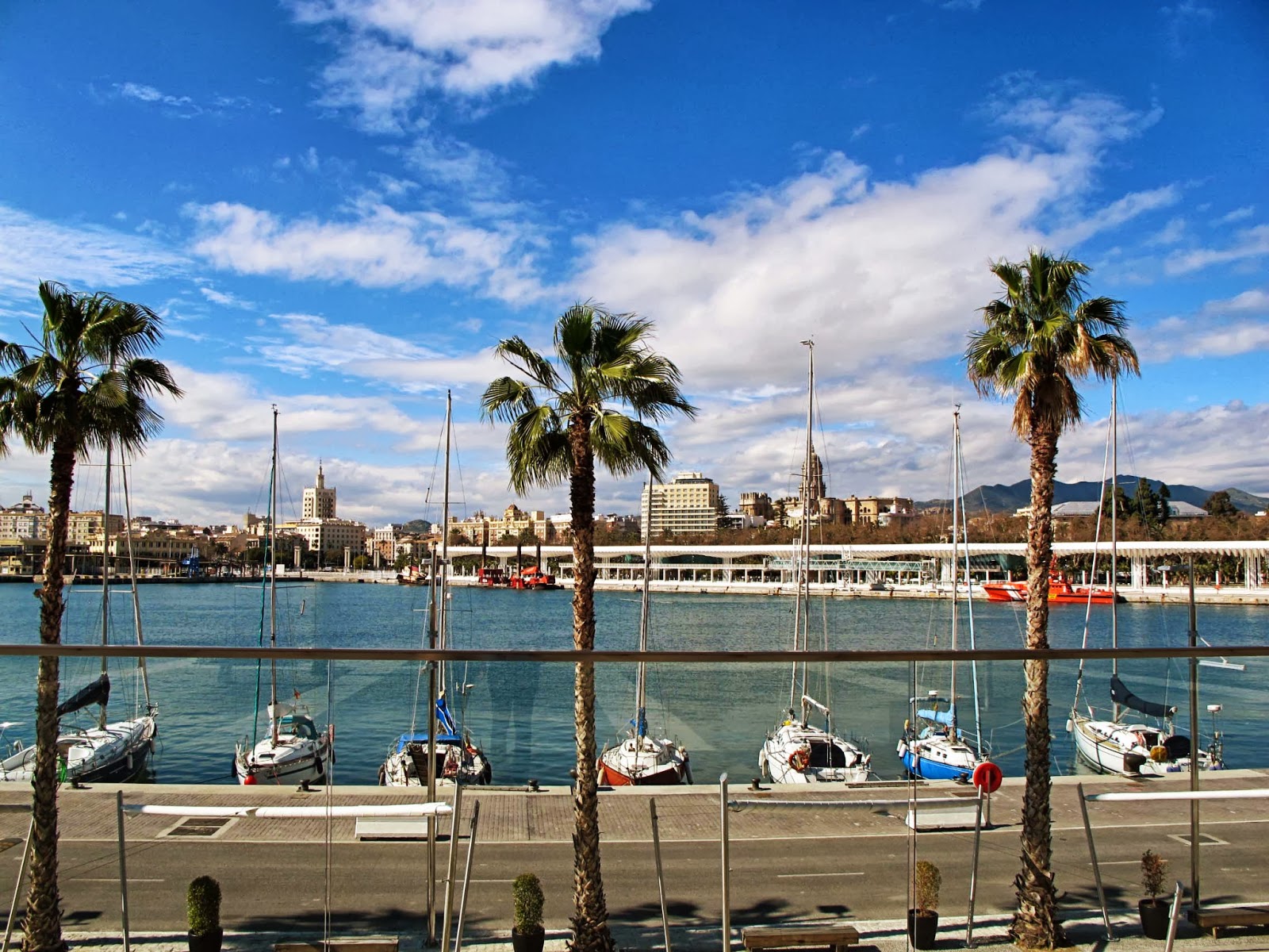 Malaga waterfront Christine Loves to Travel