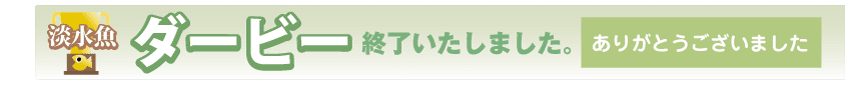 2014淡水魚ダービー 終了いたしました！