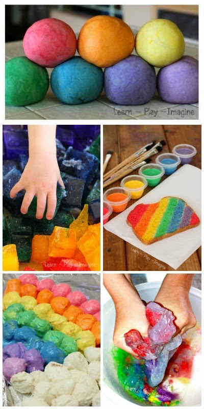 21 rainbow activities for kids including art, sensory play, science, and more!