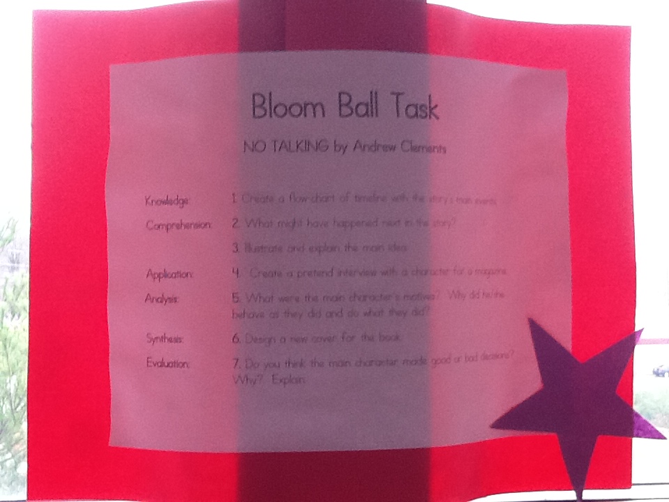 Lights, Camera, Learn Blooms Task