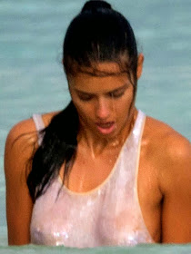 Adriana Lima Braless See-Through Nip Slip in Cancun Adriana Lima Braless See-Through Nip Slip in Cancun
