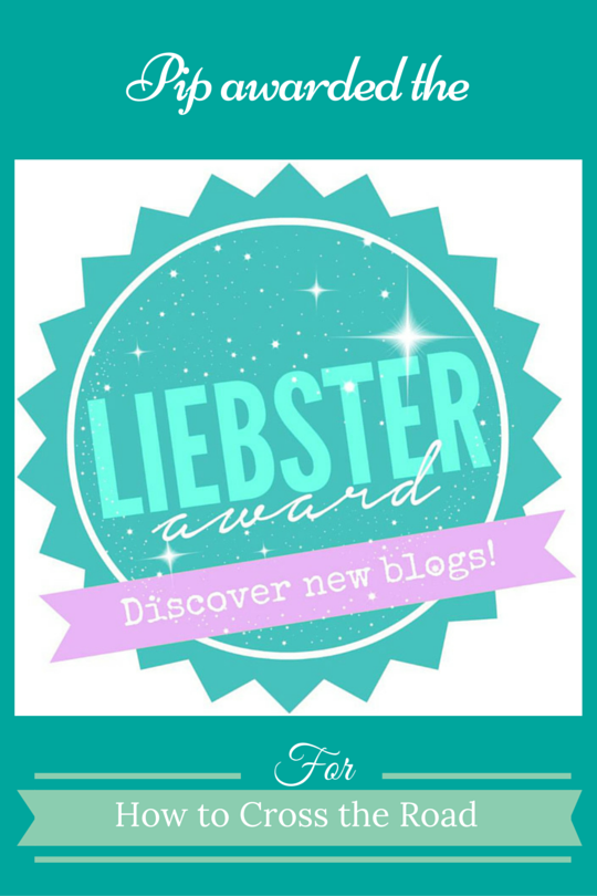 Recipient of a Liebster Award!