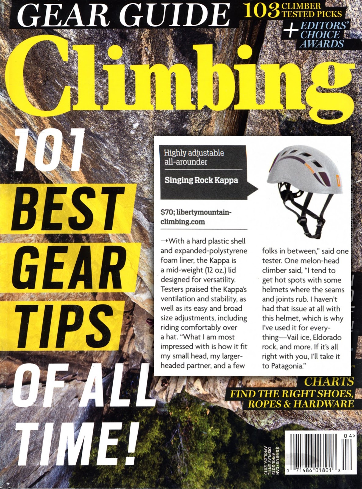 Liberty Mountain Climbing New Rock Climbing Helmet Singing Rock Kappa