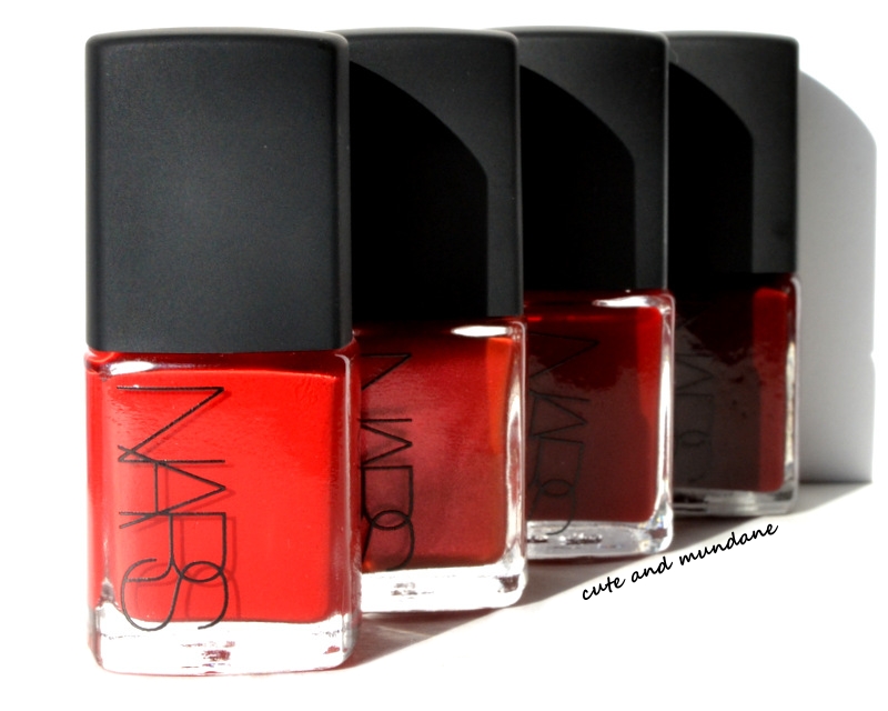 Cute and Mundane: My NARS Red Nail polish collection review +