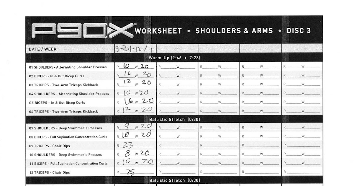 My P90X Diary Day 3 (Shoulders and Arms)&hellip;too easy?
