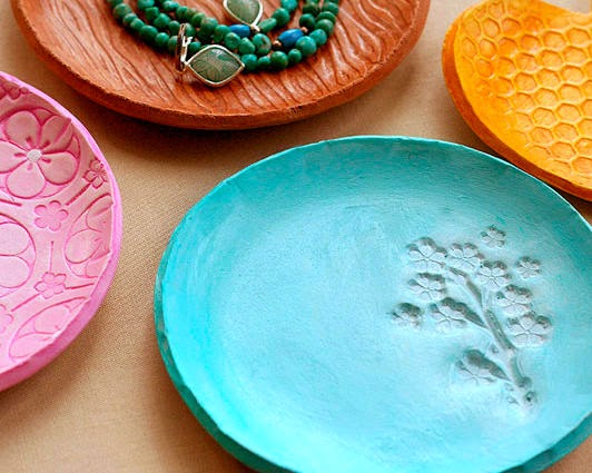 Clay jewelry dish