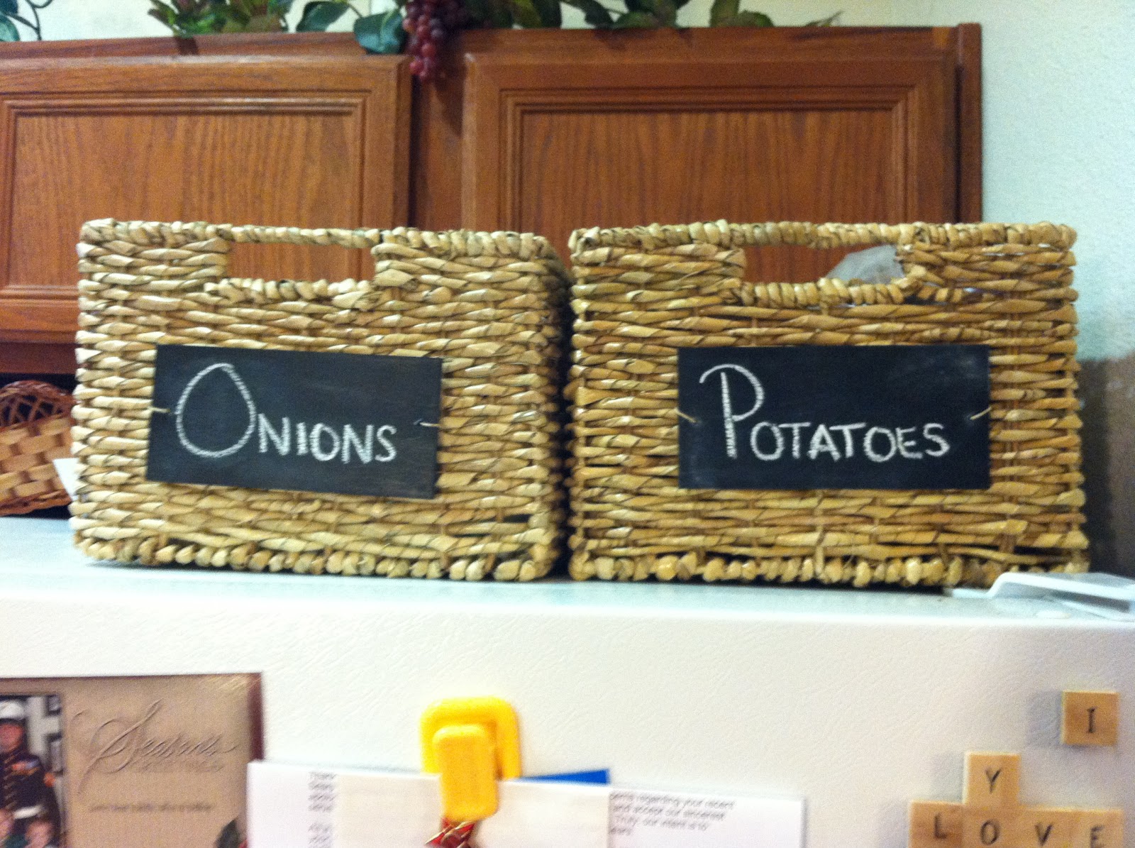 domestic obsession Chalkboard Baskets