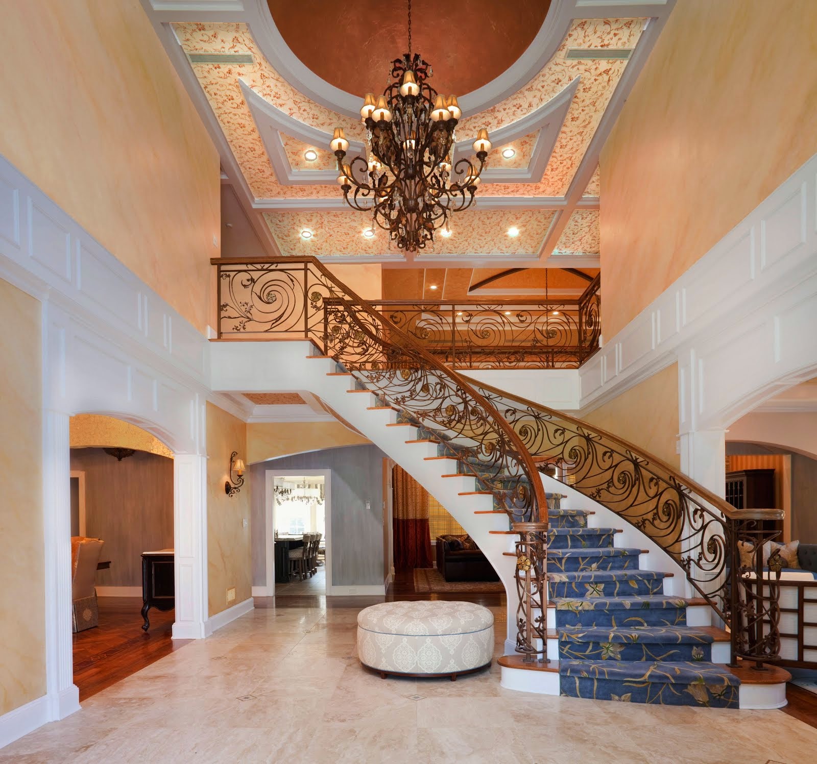 Faux painted dome ceiling