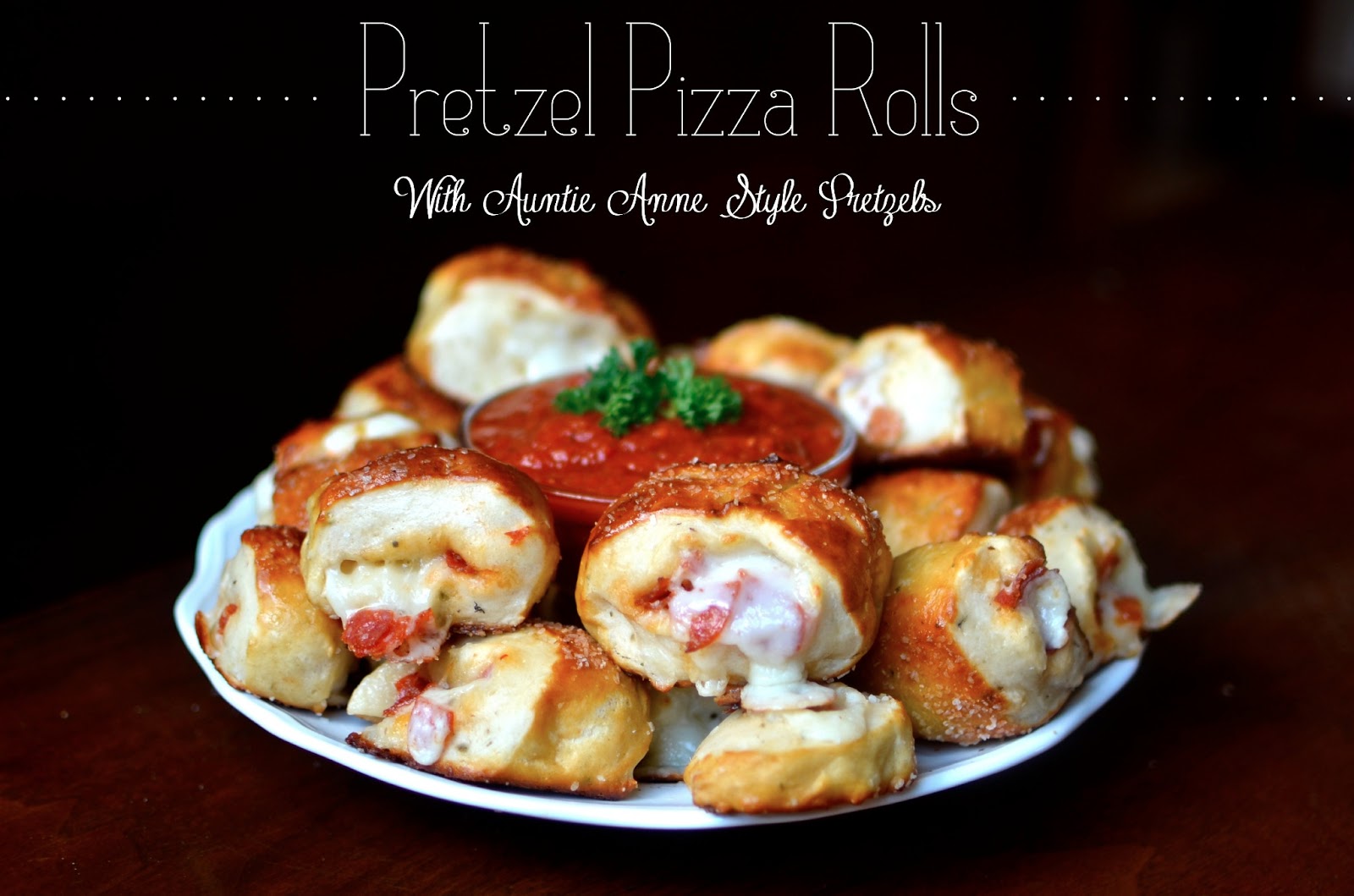 Recipe Index Yammie's Noshery Pretzel Pizza Rolls {With Auntie Anne Style Pretzels}