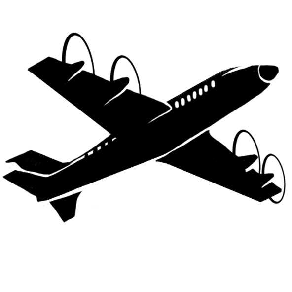 Plane Drawing Stencil Style Plane Drawing Stencil Style