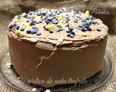 Tarta Rústica De Nata Trufada