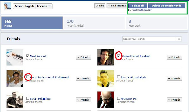 حذف اصدقاء الفيسبوك دفعة واحدة  Delete+facebook