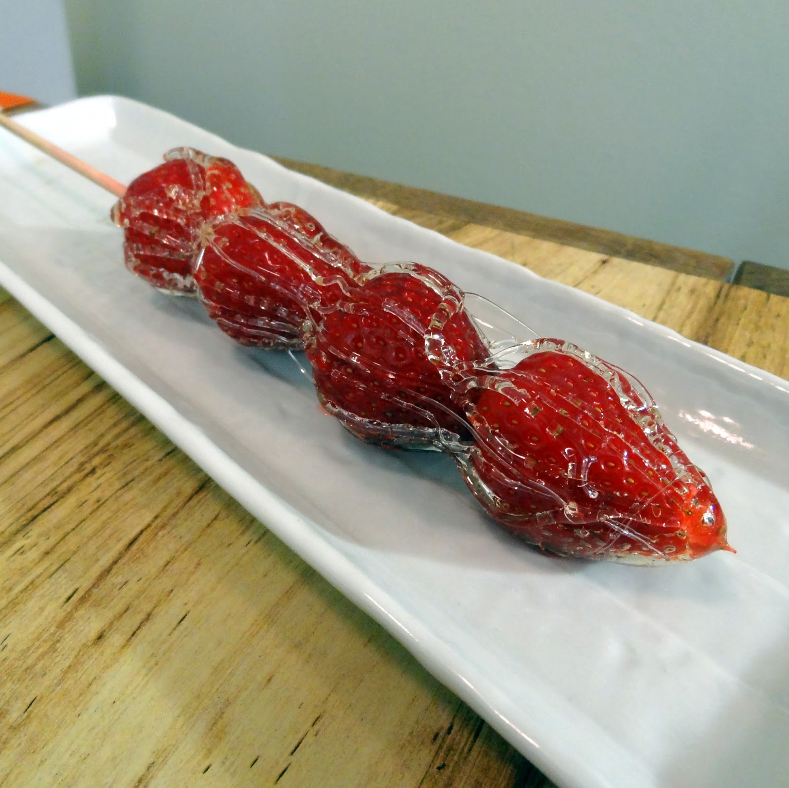 Miss Mochi's Adventures Strawberry Bing Tanghulu (冰糖葫芦)