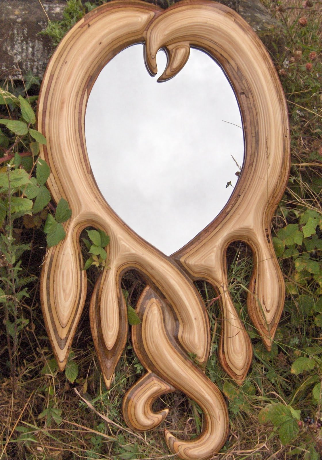 WeirdWood Love Heart Mirror