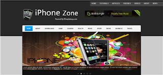 iPhone Zone Blogger Template is a free premium tech blog template