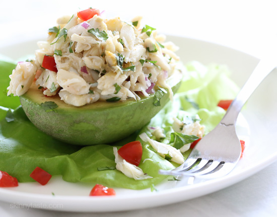 Avocado and Lump Crab Salad Avocado and Lump Crab Salad – avocado stuffed with a light, lump crab meat – the perfect summer low-carb salad! #glutenfree #whole30 #paleo #lowcarb