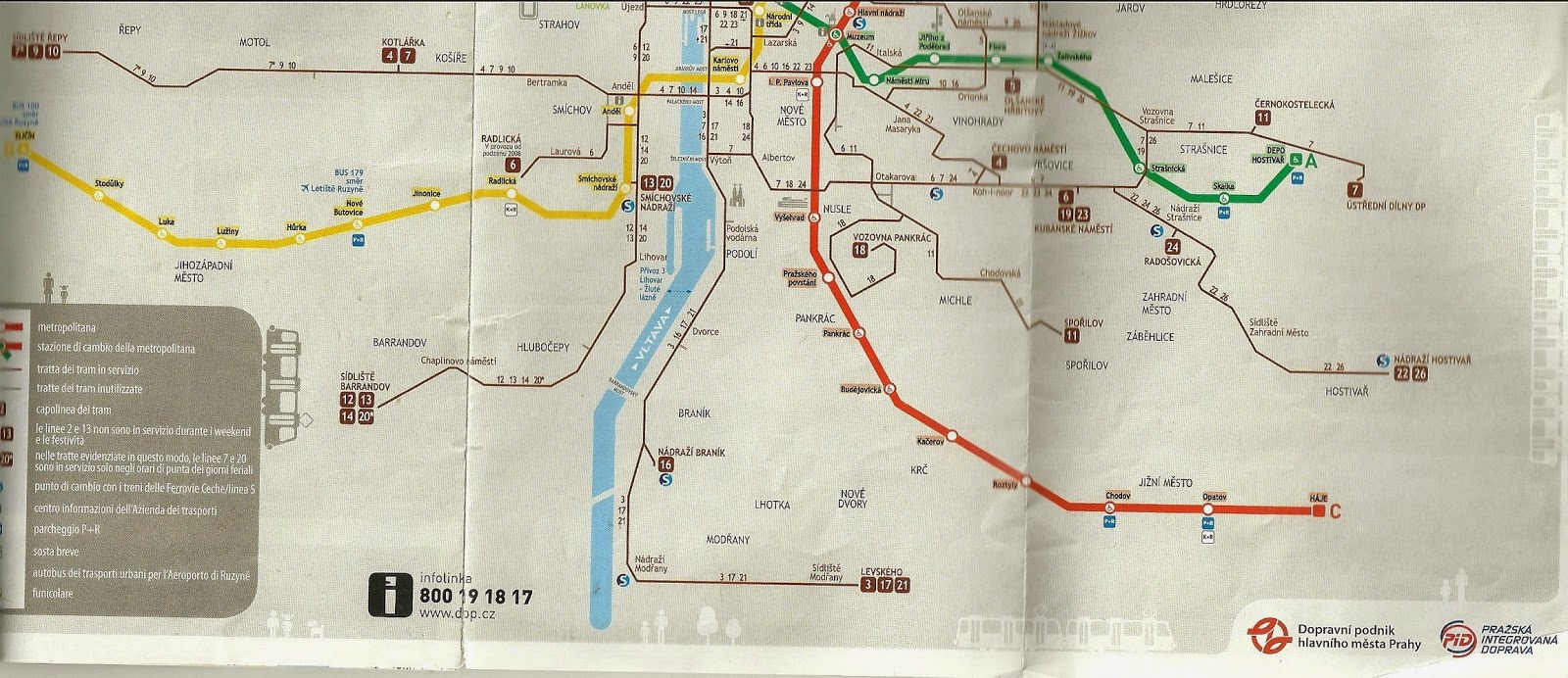 Vivendo Salendo Mappe Dei Trasporti Pubblici Di Praga La Capitale Della Repubblica Ceca