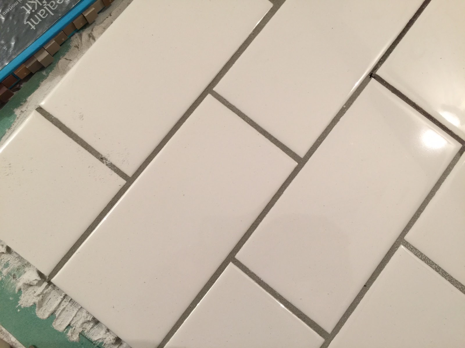 Of Cats and Cardstock Bathroom Remodel Grout Colors