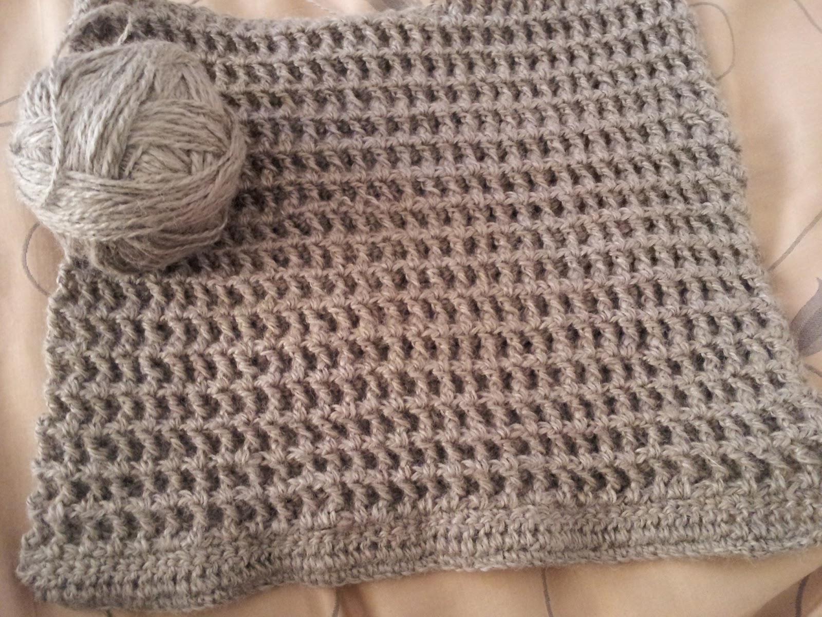 This waffle weave is double thickness of a normal treble stitch and is ...