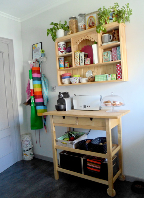 Lalole blog: mi cocina para el desafio de blad Cocina con azulejos turqueza reciclafa