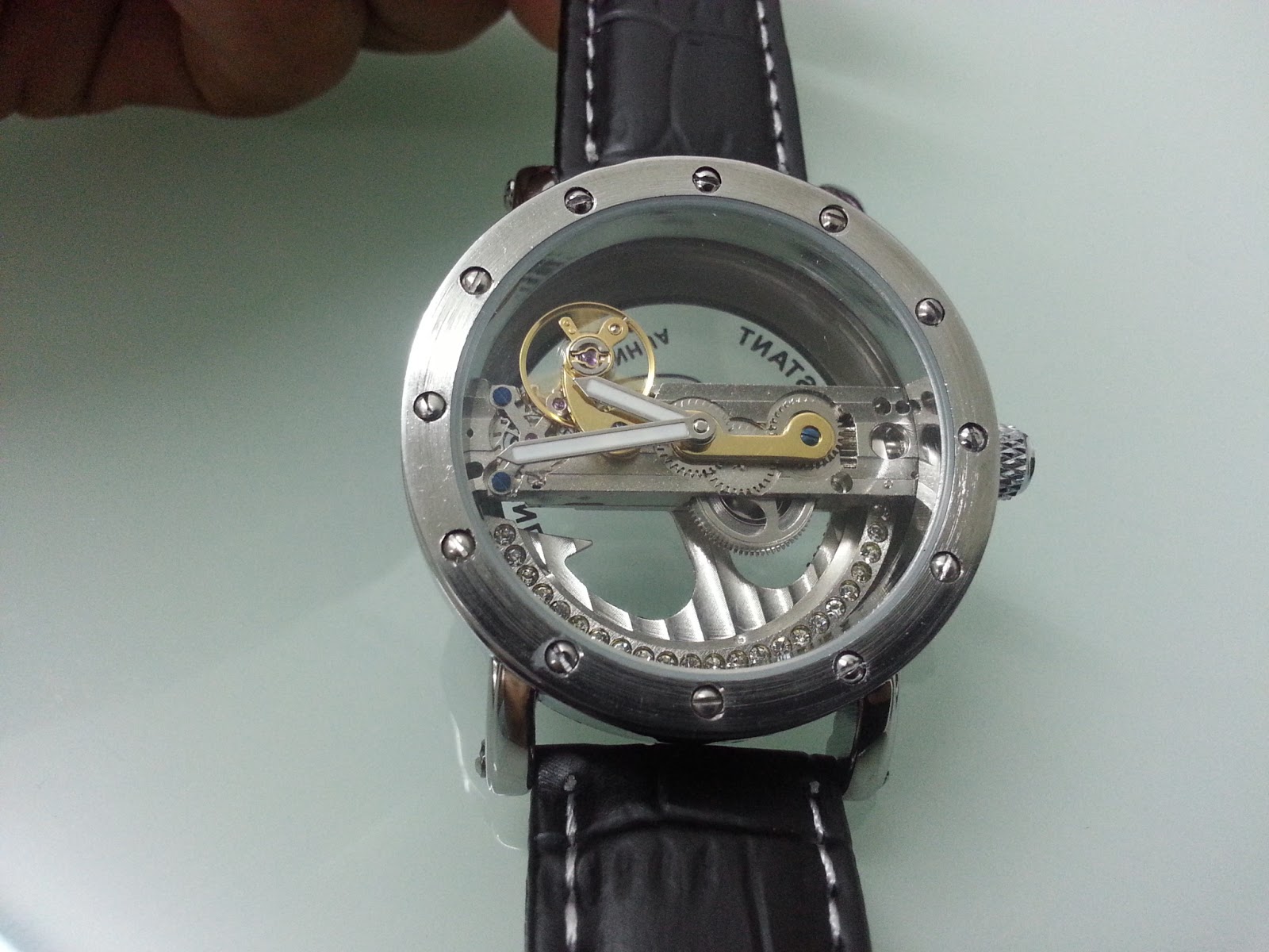 Pesona Jam Cheap Automatic Mechanical Bridge Movement watch