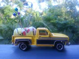 Toy car upcycled pincusion Toy car upcycled pincusion