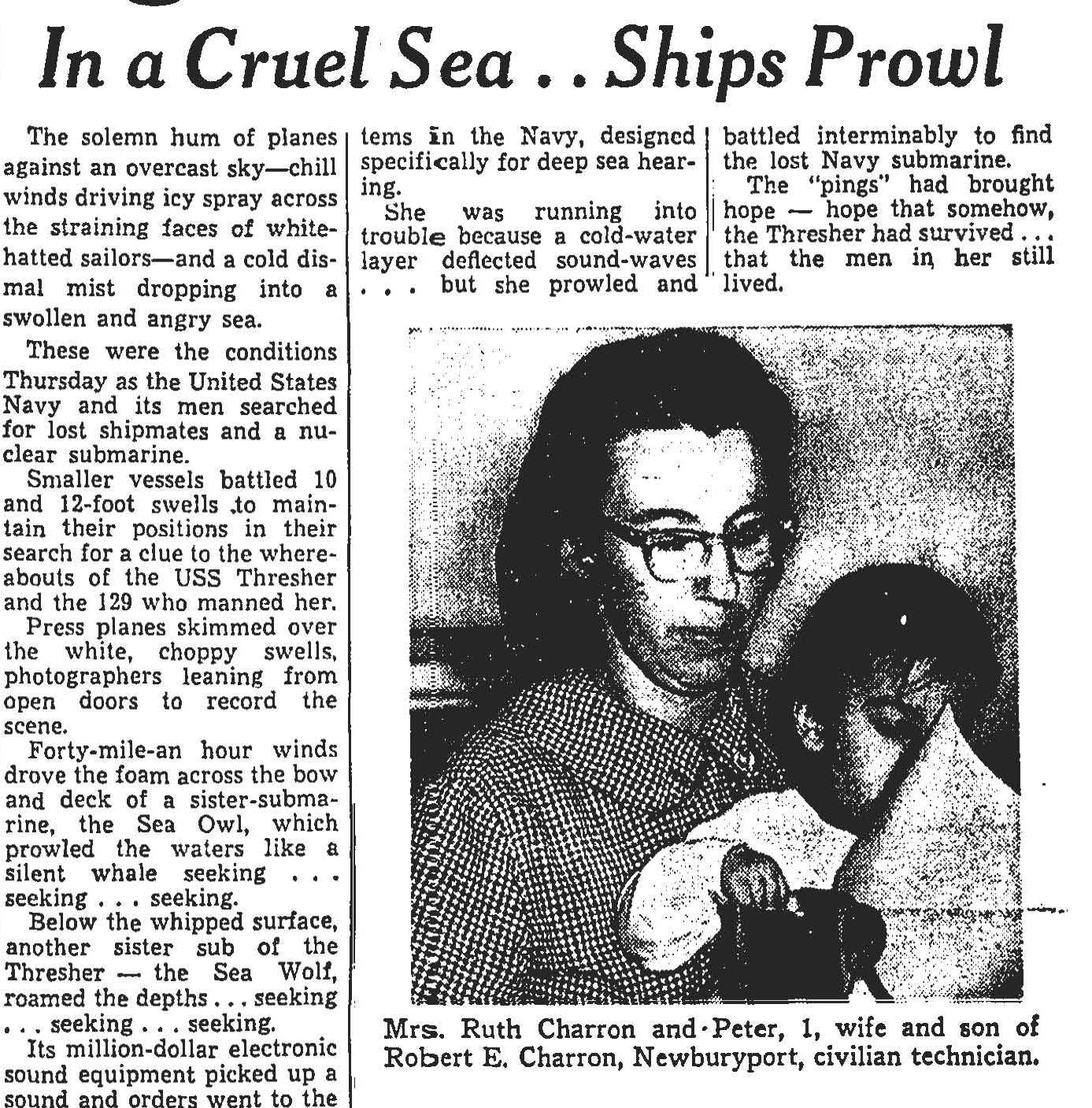 Bill Milhomme 50th Anniversary Of Sinking Uss Thresher