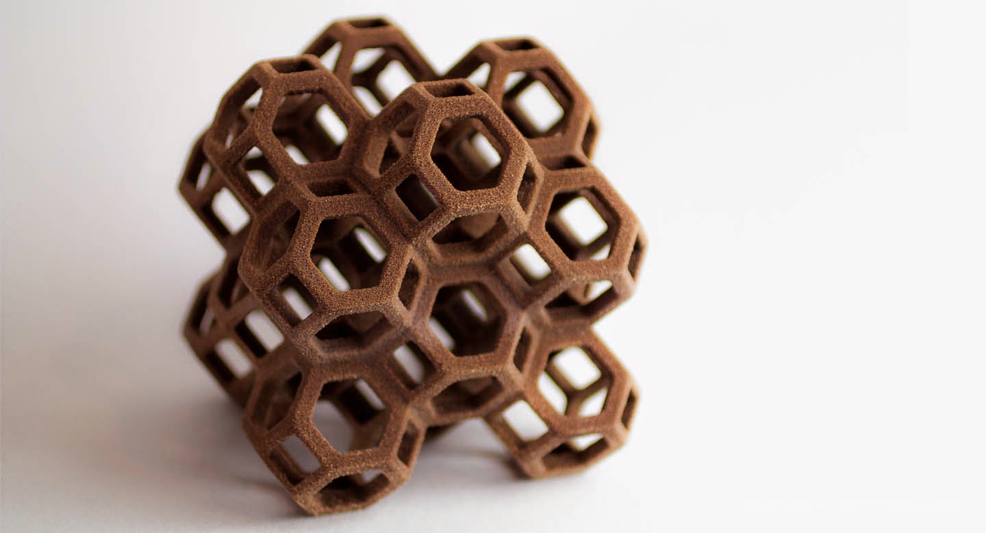 3Dプリンタで出来た角砂糖