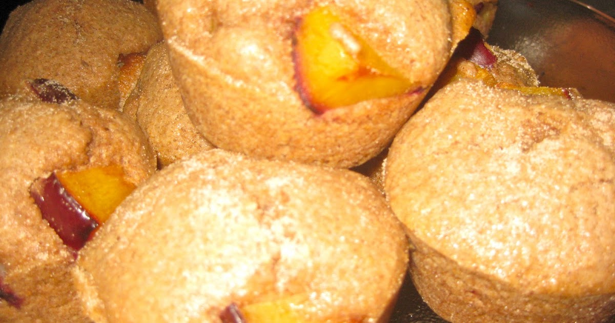 the frugal vegetarian Plum Coffee Cake Muffins