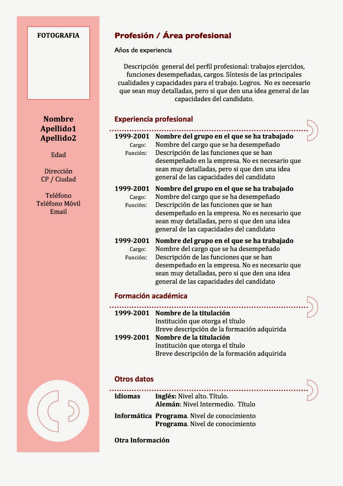el blog de la un blog dulce divertido y formatos de resume gratis