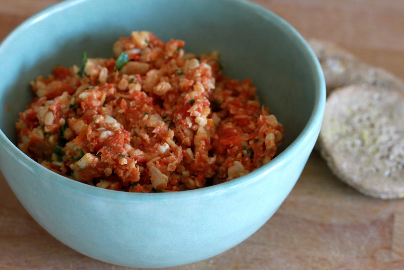 Mixing it up in HK Chunky roasted red capsicum, semidried tomato