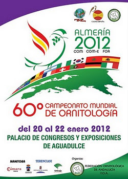 60ªCAMPEONATO MUNDIAL ORNITOLOGIA DE ESPANHA - ALMERIA 2012