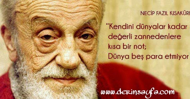 " Kendini dünyalar kadar değerli zannedenlere kısa bir not; Dünya beş