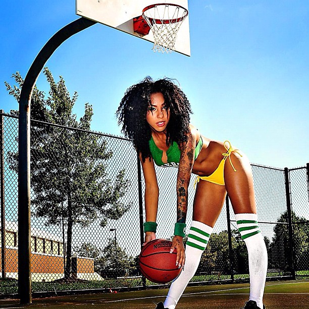 Ebony lesbian basketball