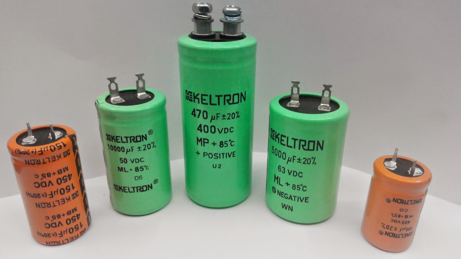 . Electrolytic Snap In & Lug Terminal Capacitors