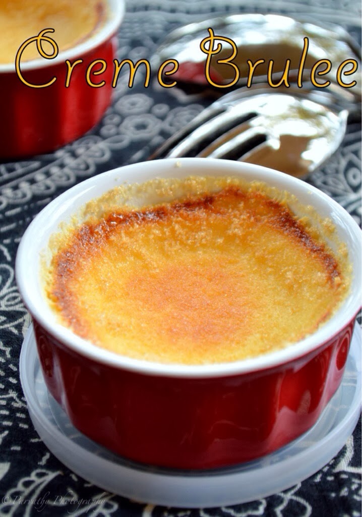 Paru's Kitchen Creme Brulee How to make Creme Brulee at home without