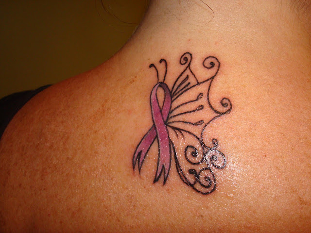 Cancer Ribbon Tattoos