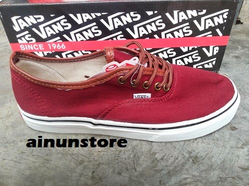vans authentic california red