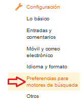 Como personalizar las preferencias de búsqueda en Blogger