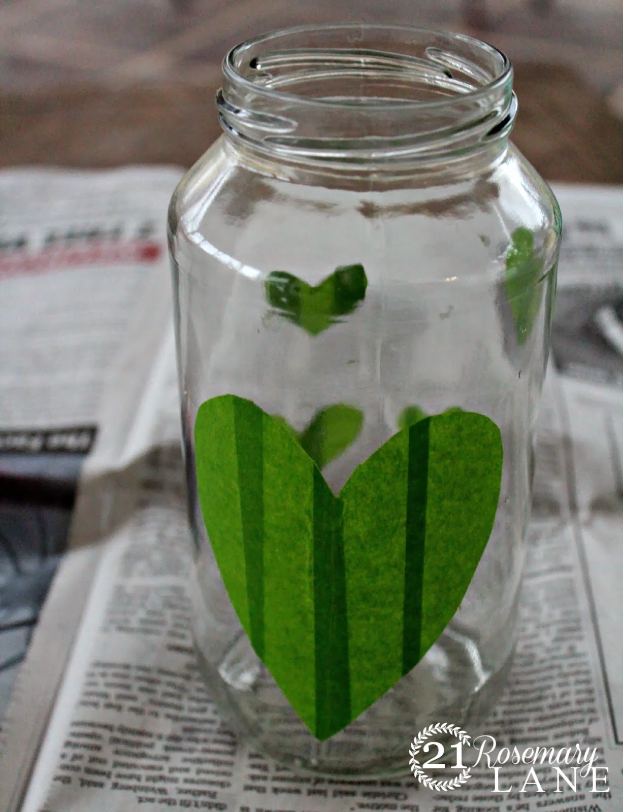 21 Rosemary Lane How to Make a Darling Heart Candle Jar